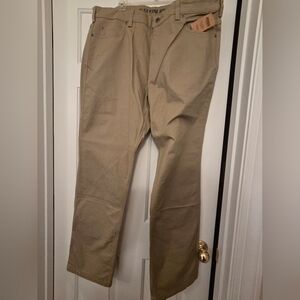 NWT Men's Duluth Trading Flex Firehose Desert Khaki Relaxed Fit Pants 40 X 34